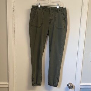 PAIGE Olive Cropped Women's Pants